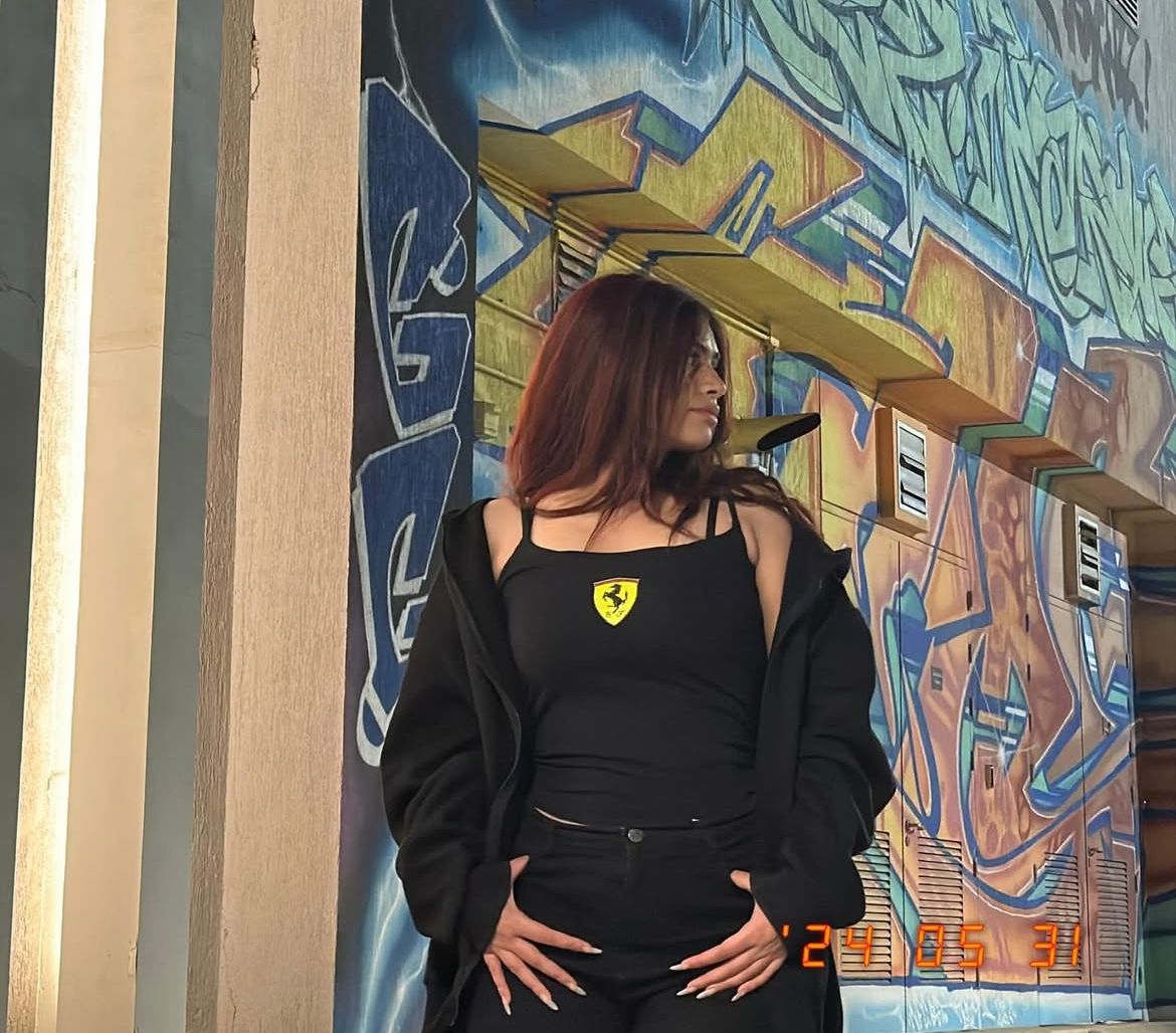 Black Ferrari Track Cut Top