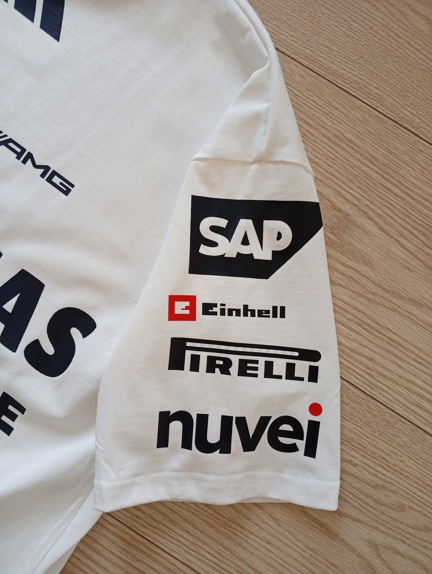 Mercedes AMG white oversized tshirt unisex