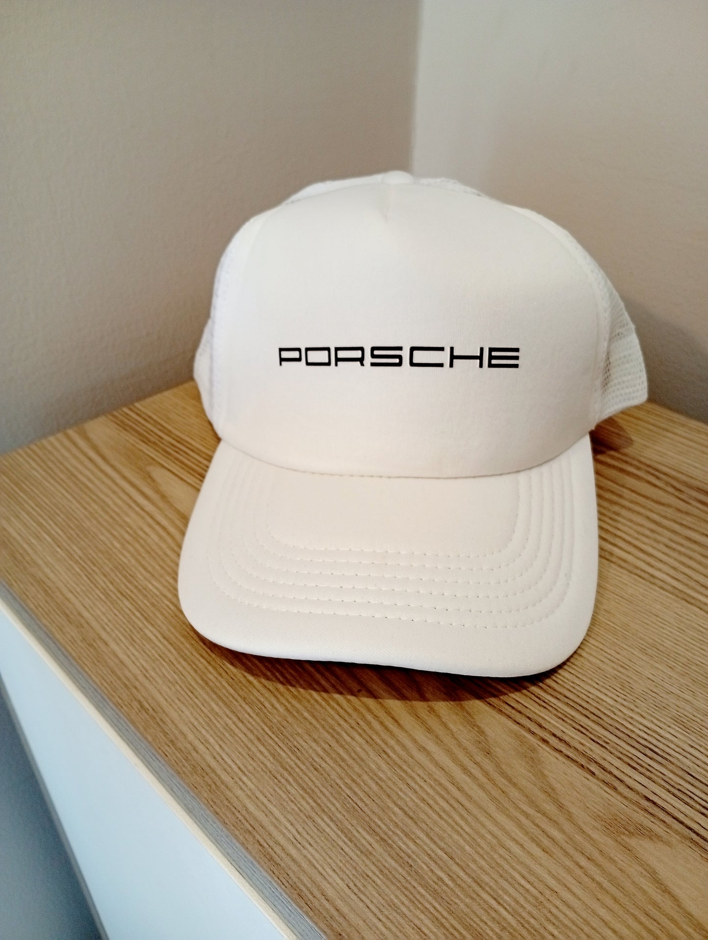 Porsche white cap silk unisex