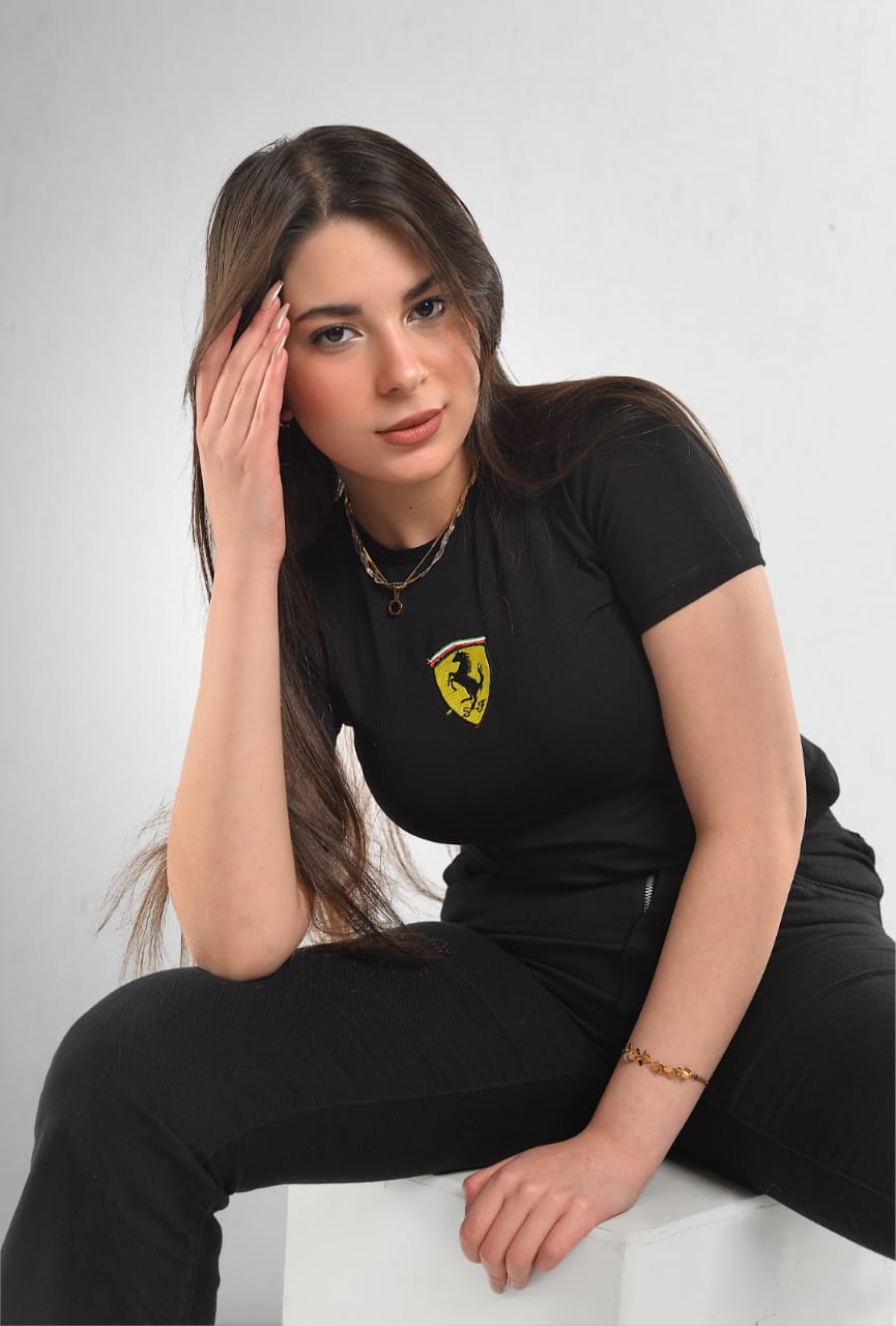 Top SHORT-SLEEVE FERRARI BLACK