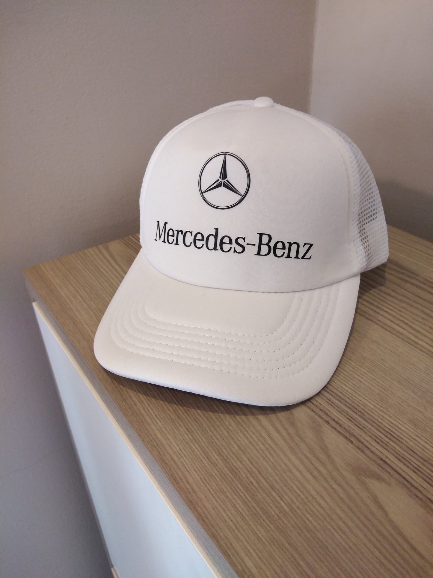 Mercedes Benz white  cap Unisex