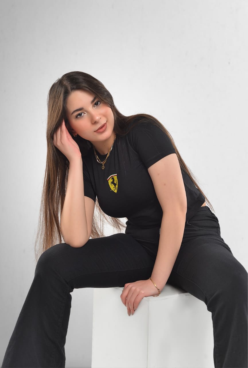 Top SHORT-SLEEVE FERRARI BLACK
