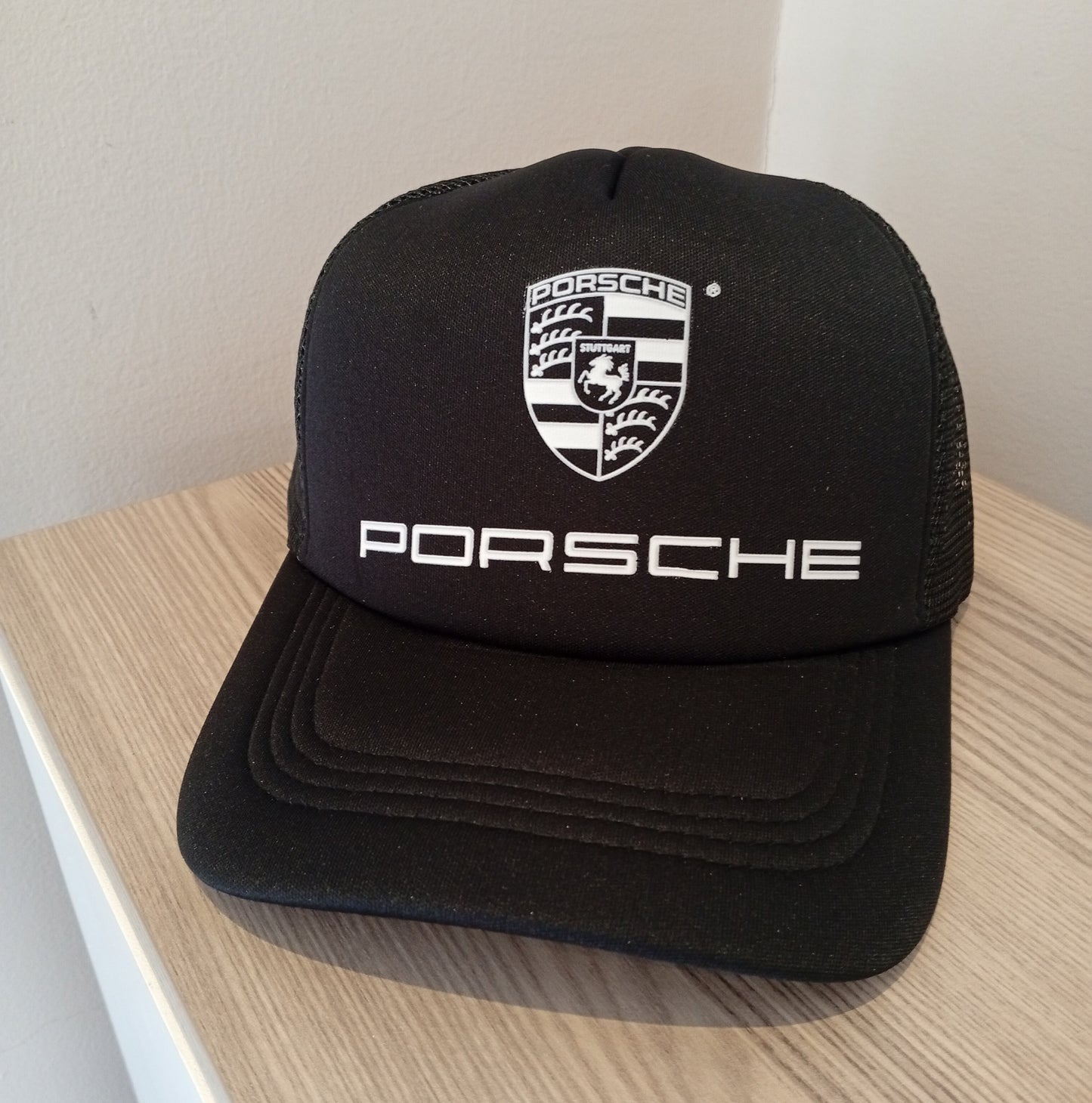 Porsche cap black silk unisex