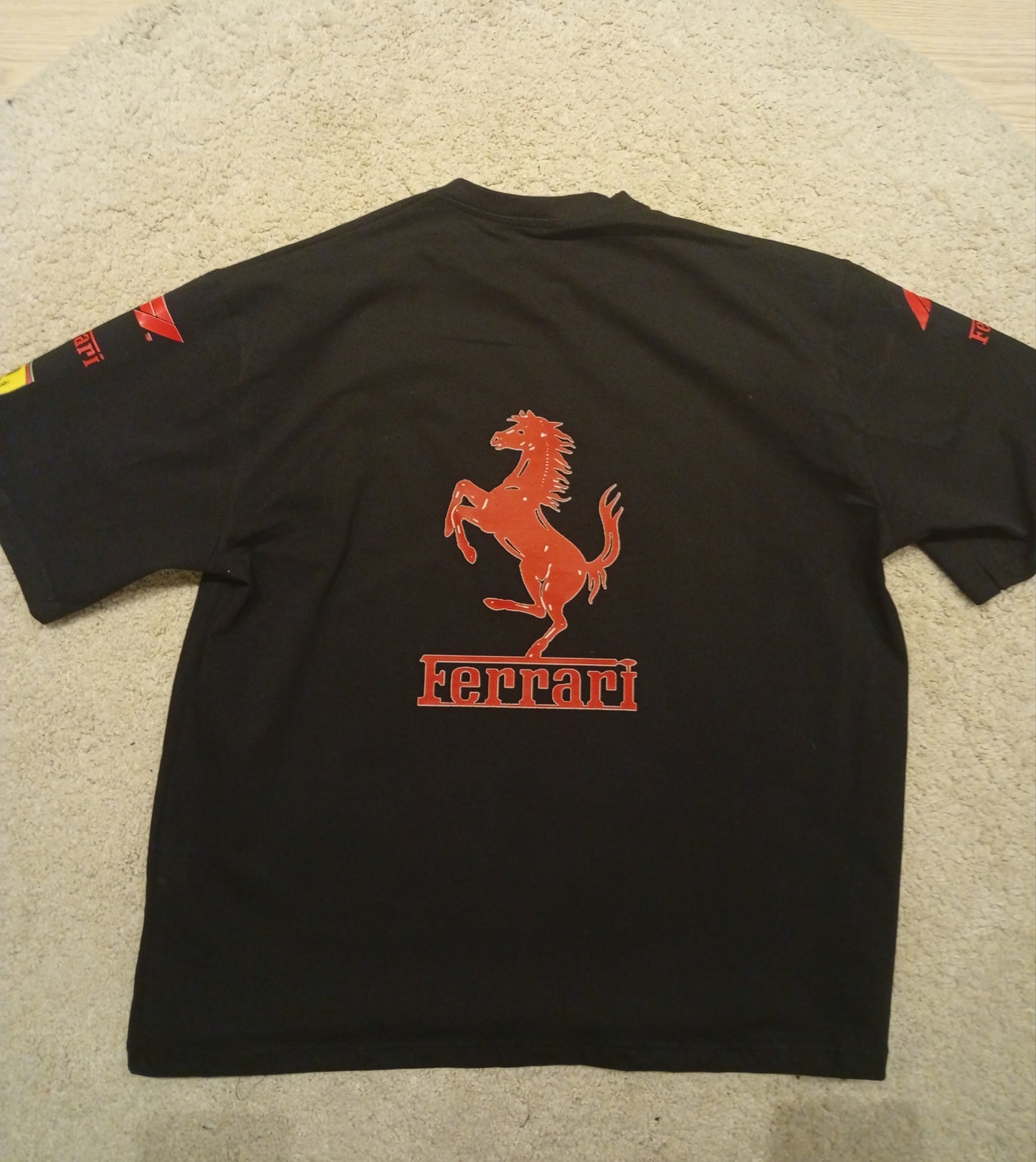 Ferrari Black Tshirt oversize