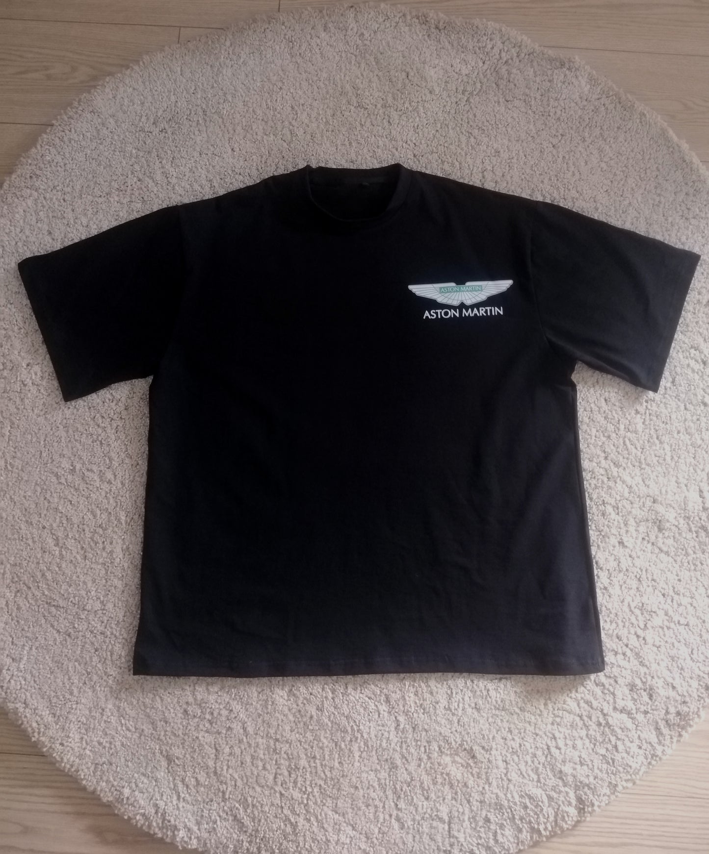 Aston martin oramco Black Tshirt oversize unisex