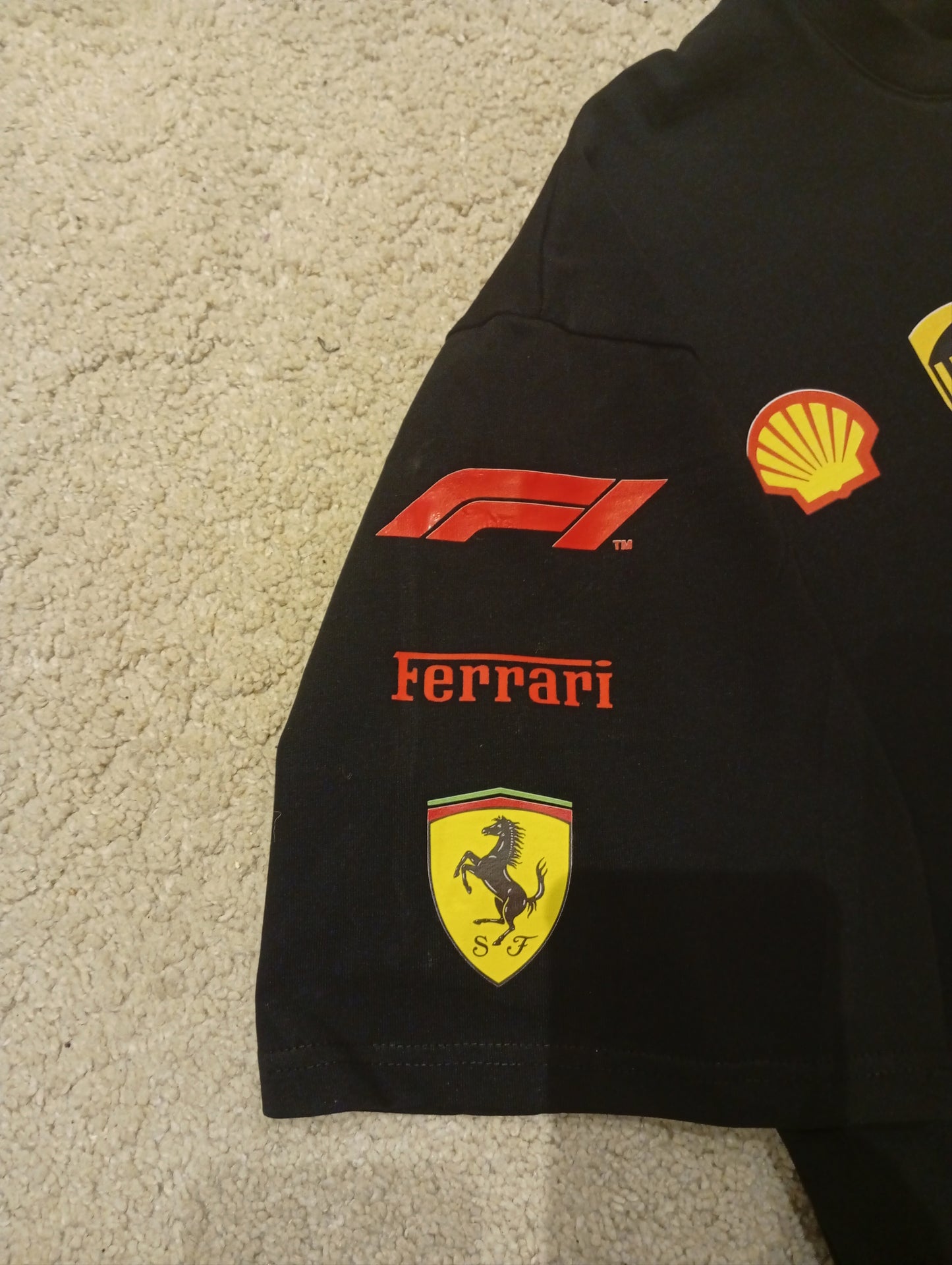 Ferrari Black Tshirt oversize