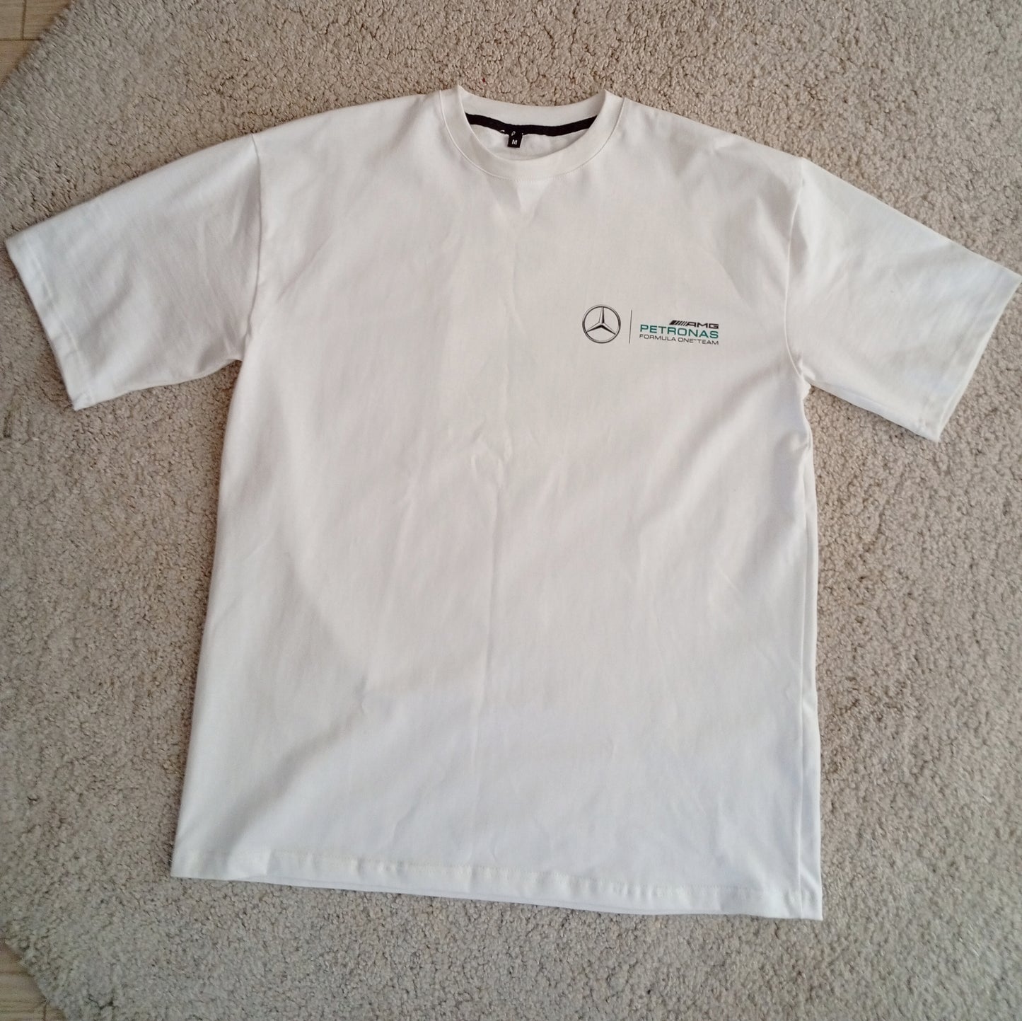 Mercedes Petronas tshirt white oversized