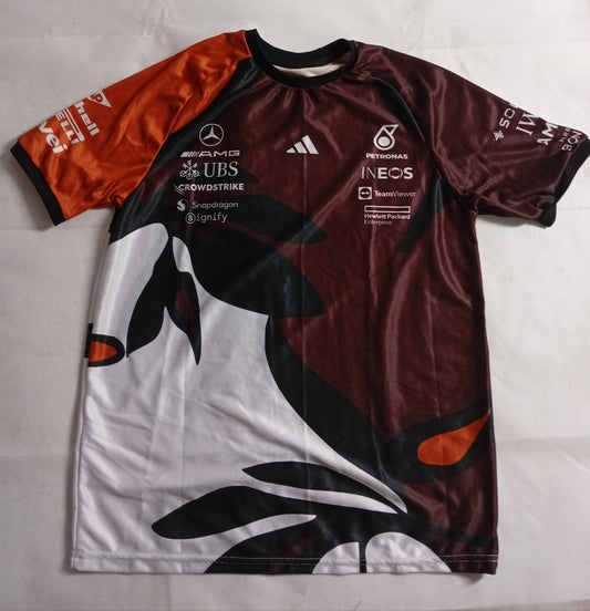 Mercedes AMG Petronas F1 2025 Men's Team Set Up T-Shirt