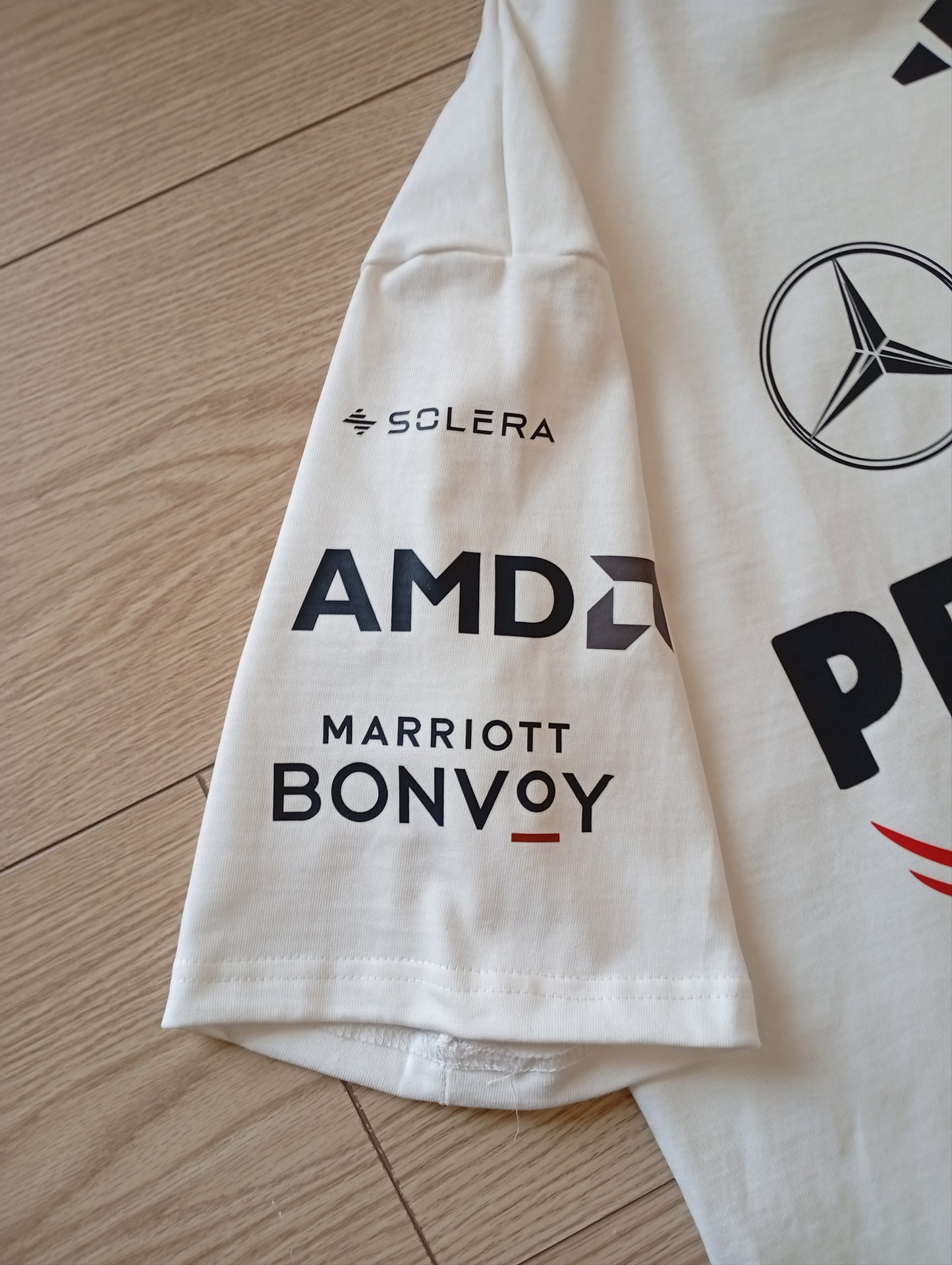 Mercedes AMG white oversized tshirt unisex