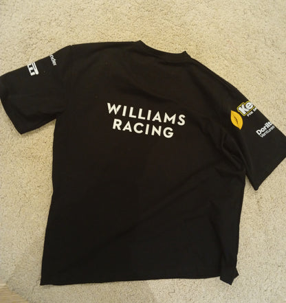 Williams racing black oversized tshirt unisex