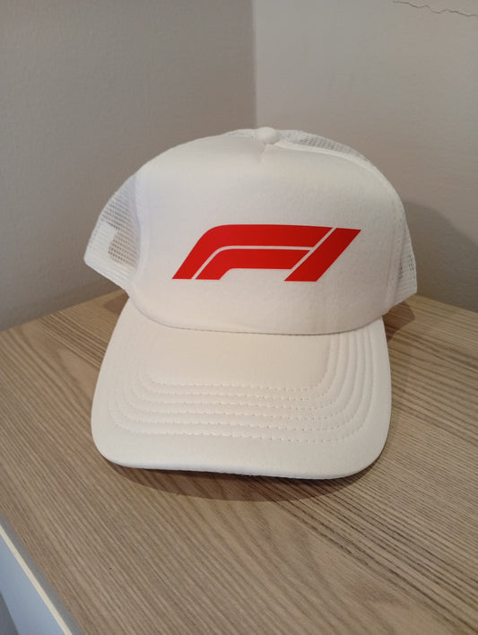 F1 cap white unisex