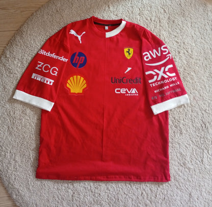 Ferrari redtshirt oversized unisex