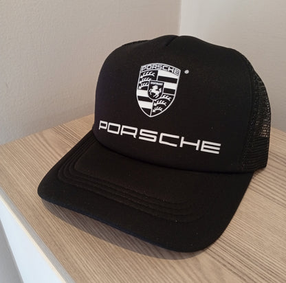 Porsche cap black silk unisex