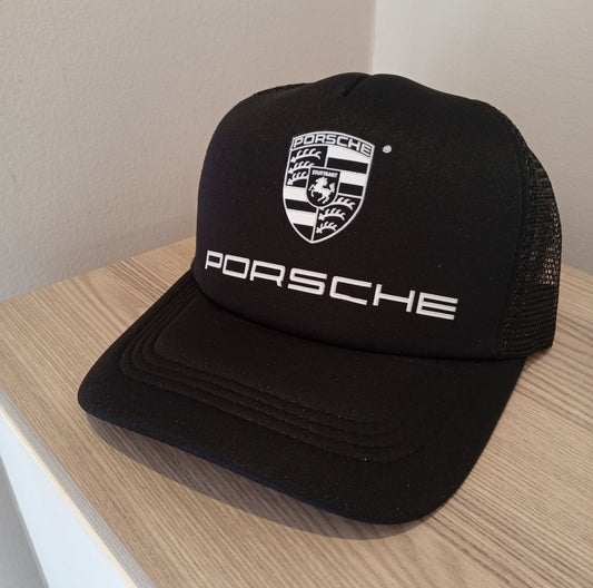 Porsche cap black silk unisex