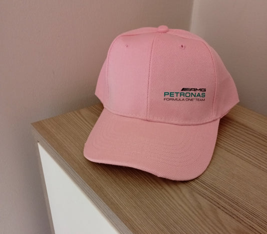 Mercedes Petronas pink cap